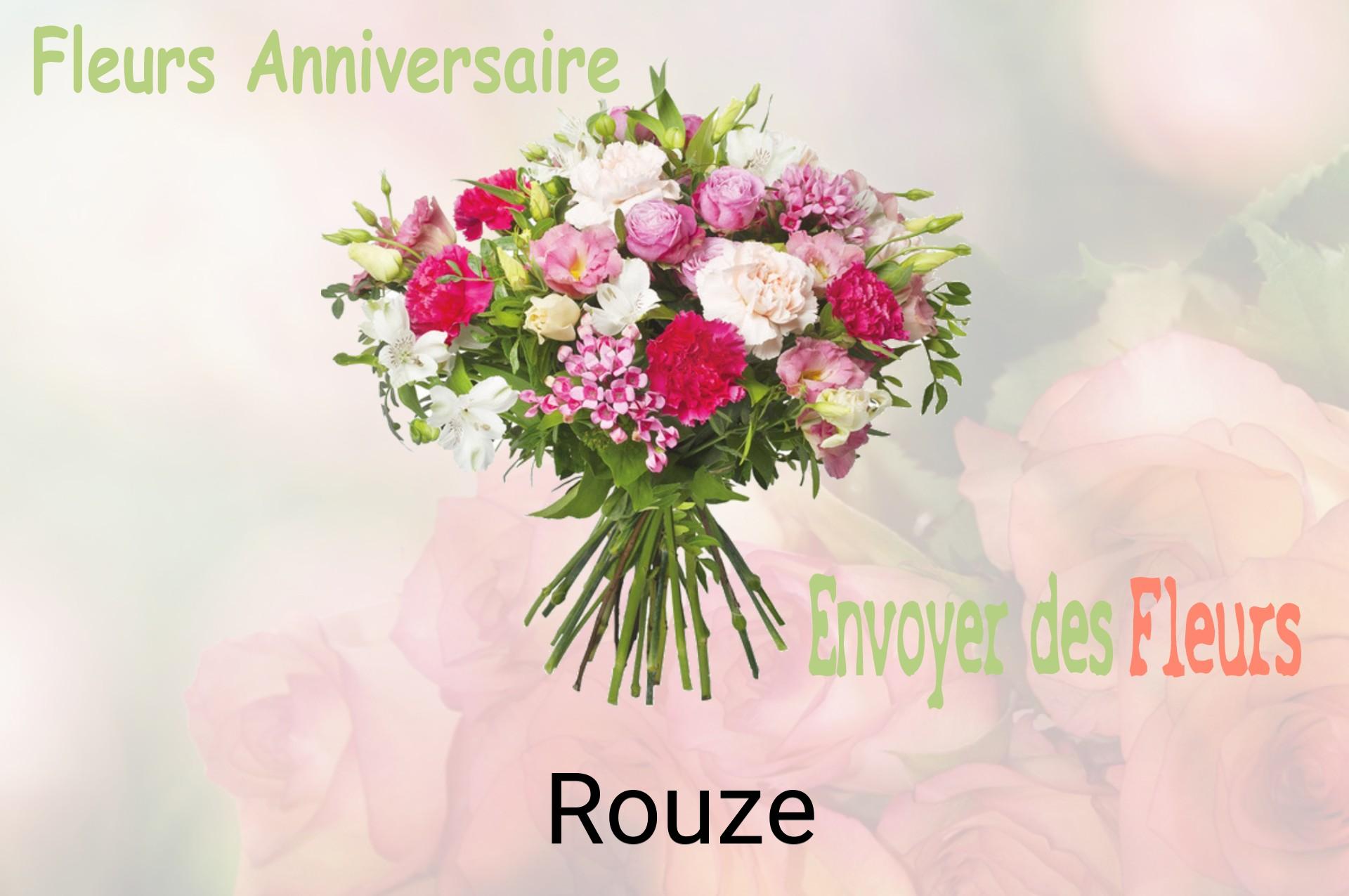 Bouquet de fleurs d’anniversaire livré à Rouze